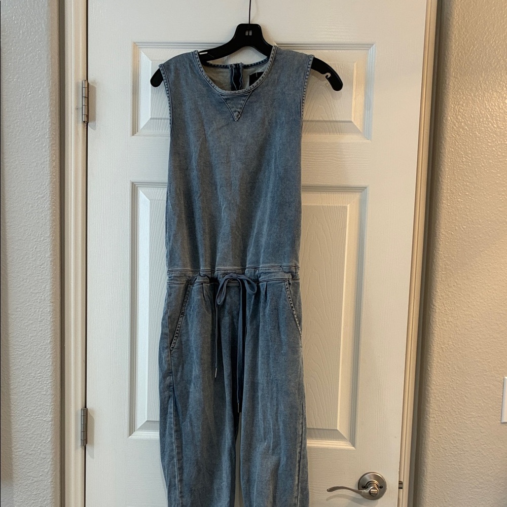 Joe's Jeans Light Blue Denim Jumpsuit - Picture 3 of 4